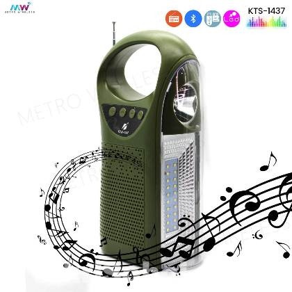 Wireless Speaker Flashlight Solar Charging FM Radio